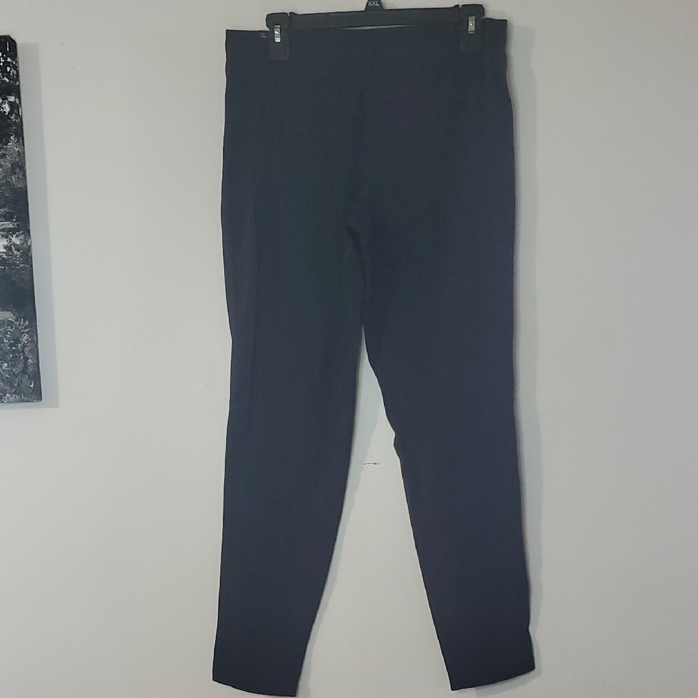 Life Is Good Black Pull-On Pants Size Large Elastic Waist Leggings Womens